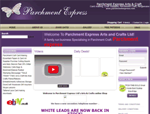 Tablet Screenshot of parchmentexpress.com